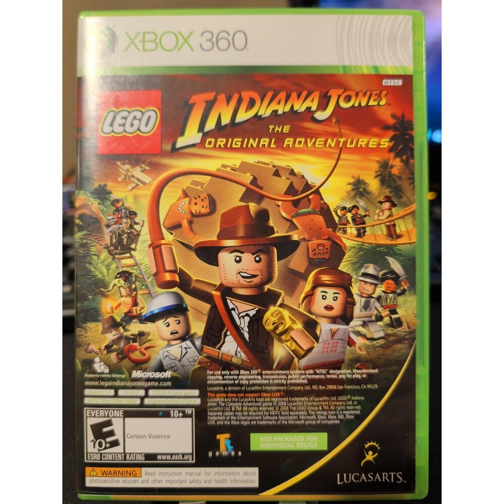 LEGO Indiana Jones and Kung Fu Panda Combo CIB W/ Manual - Xbox 360